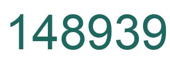 Number 148939 green image