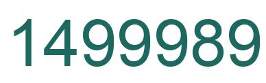 Number 1499989 green image