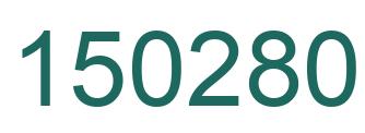 Number 150280 green image