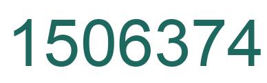 Number 1506374 green image