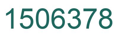 Number 1506378 green image