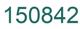 Number 150842 green image
