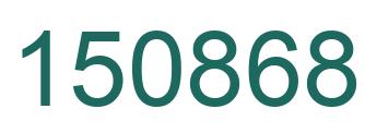 Number 150868 green image