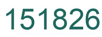 Number 151826 green image