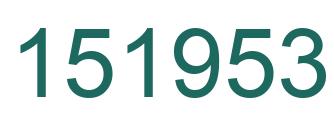 Number 151953 green image