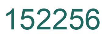 Number 152256 green image