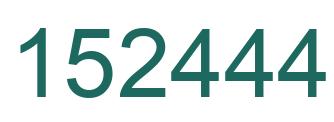 Número 152444 imagen verde
