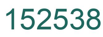 Number 152538 green image