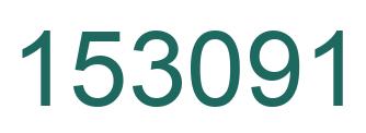 Number 153091 green image