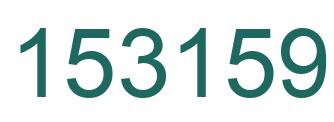Number 153159 green image