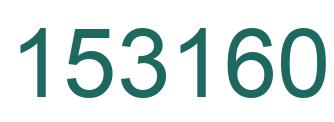 Number 153160 green image