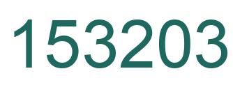 Number 153203 green image