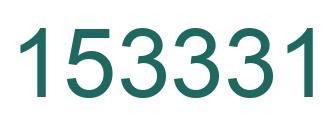 Número 153331 imagen verde