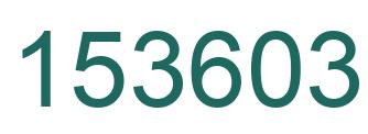Number 153603 green image