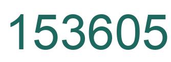 Number 153605 green image