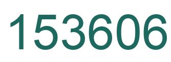 Number 153606 green image