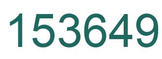 Number 153649 green image