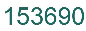 Number 153690 green image