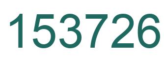 Number 153726 green image