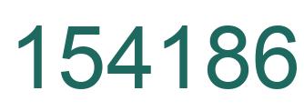 Number 154186 green image