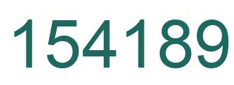 Number 154189 green image