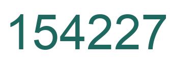 Number 154227 green image