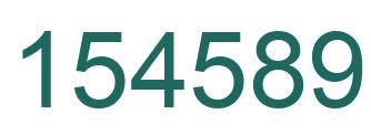 Number 154589 green image