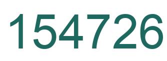 Number 154726 green image