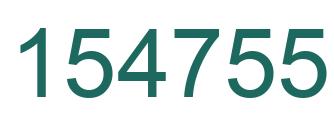 Number 154755 green image
