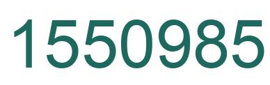 Number 1550985 green image