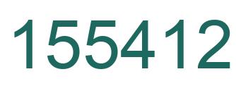 Number 155412 green image