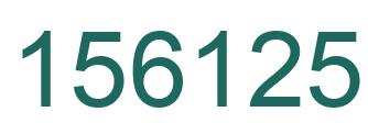 Number 156125 green image