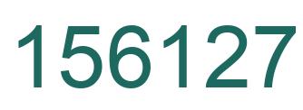 Number 156127 green image