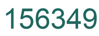 Number 156349 green image