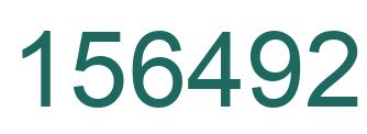 Number 156492 green image