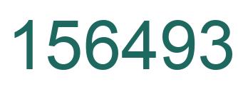 Number 156493 green image