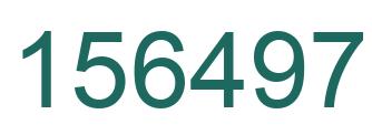 Number 156497 green image