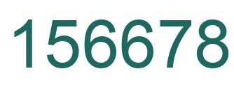 Number 156678 green image