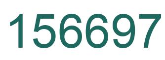 Number 156697 green image