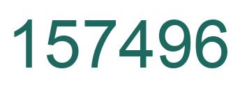 Number 157496 green image