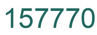 Number 157770 green image
