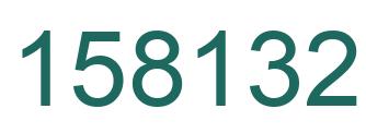 Number 158132 green image