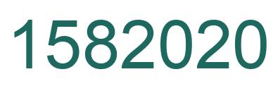 Number 1582020 green image