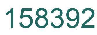 Number 158392 green image