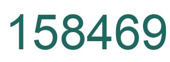 Número 158469 imagen verde