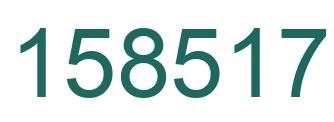 Number 158517 green image