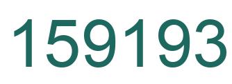 Number 159193 green image