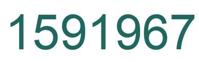 Number 1591967 green image