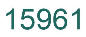 Number 15961 green image