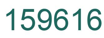 Number 159616 green image